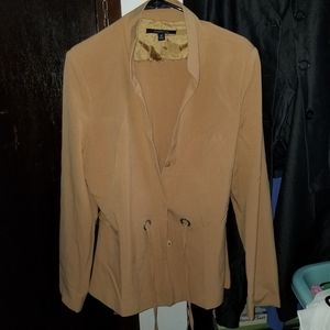 Tan pants suit size 16